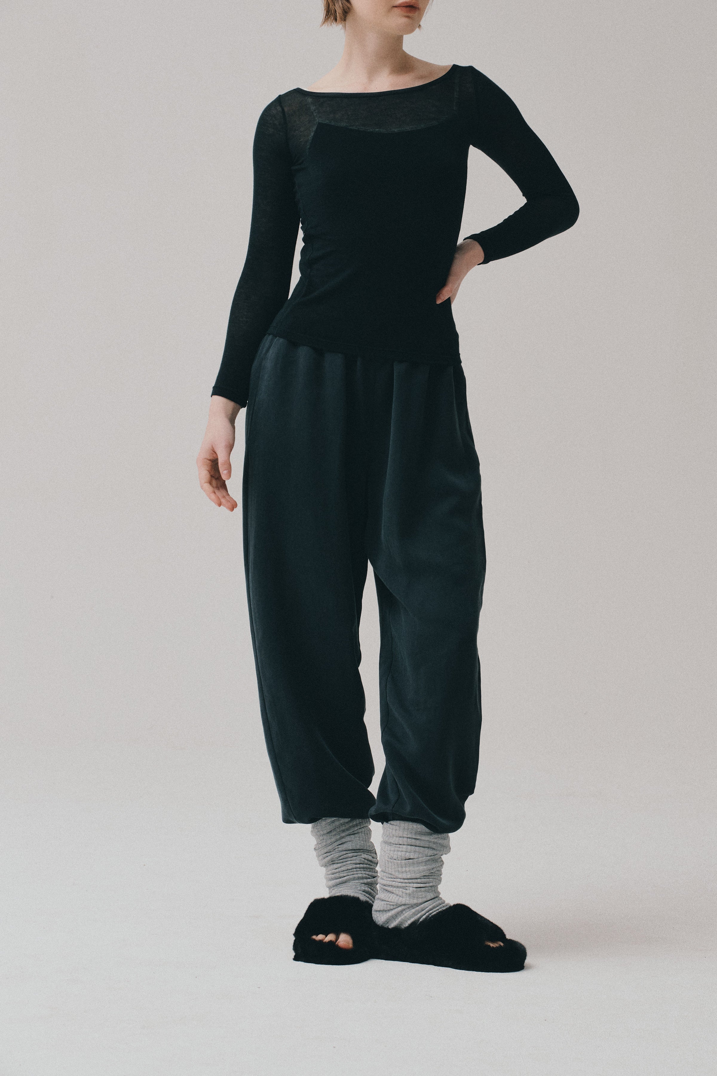 CUPRO MODAL® PANTS | BLACK