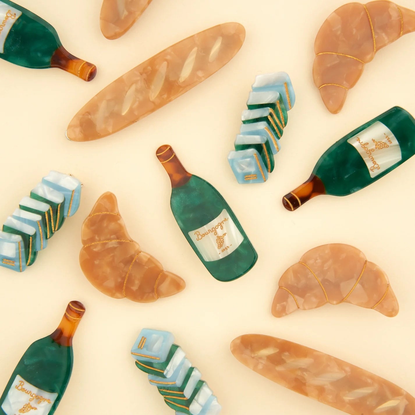 WINE HAIR CLIP