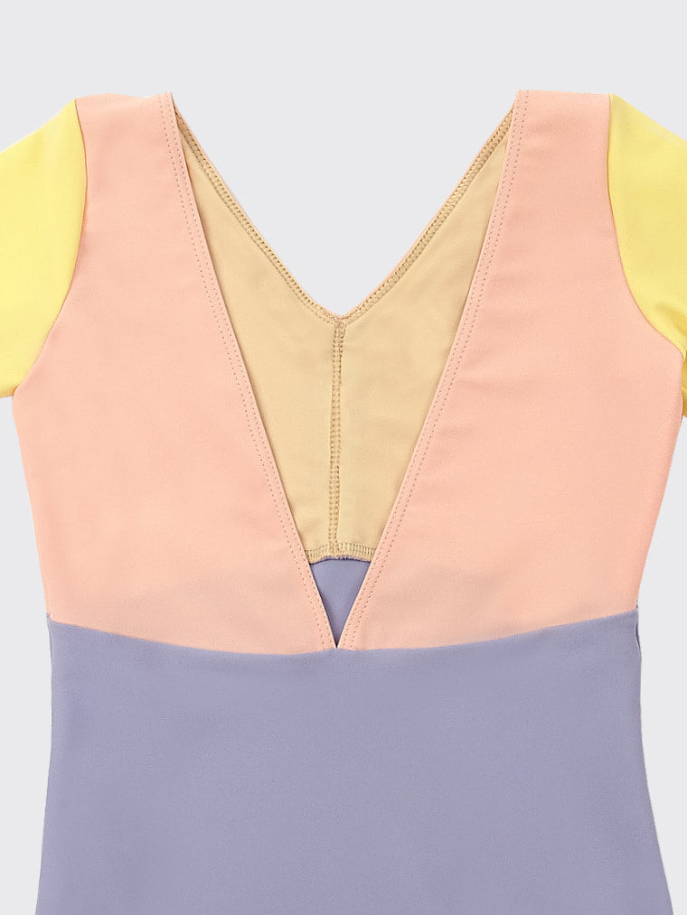 Petite Etoile tricolor girls leotard