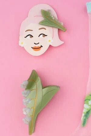 LILY OF THE VALLEY HAIR CLIP