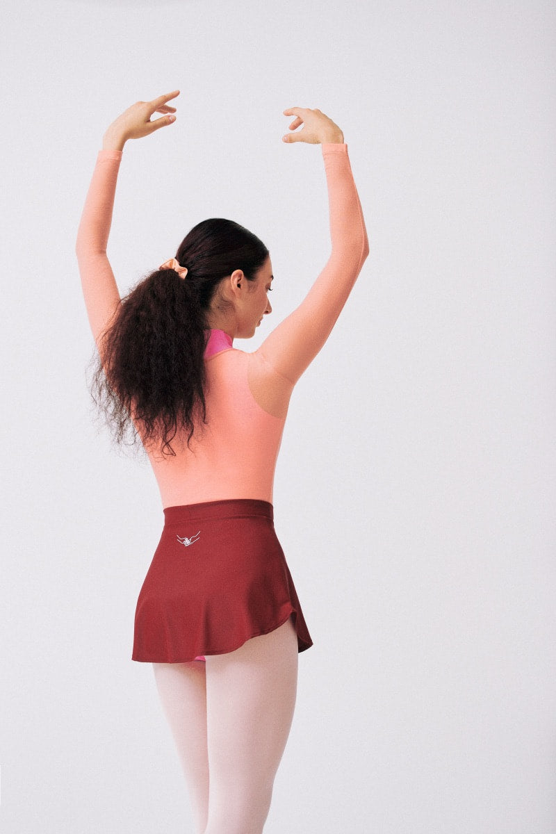ECONYL® BALLET SKIRT | BURGUNDY