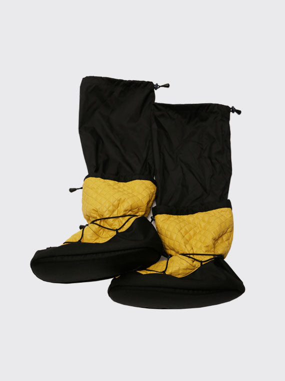 Transformer booties Mustard by Igor Kolb