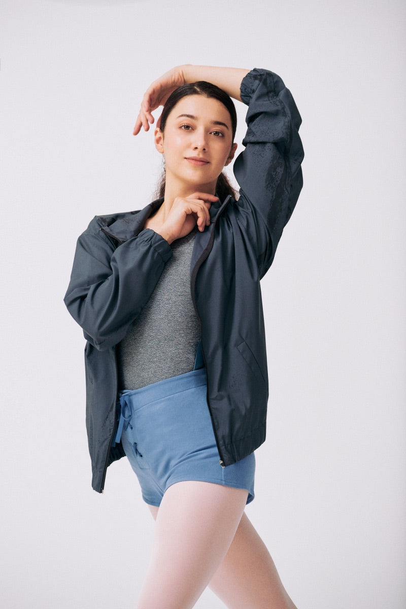 PRINTED RECYCLED POLYESTER JACKET | DARK ICE