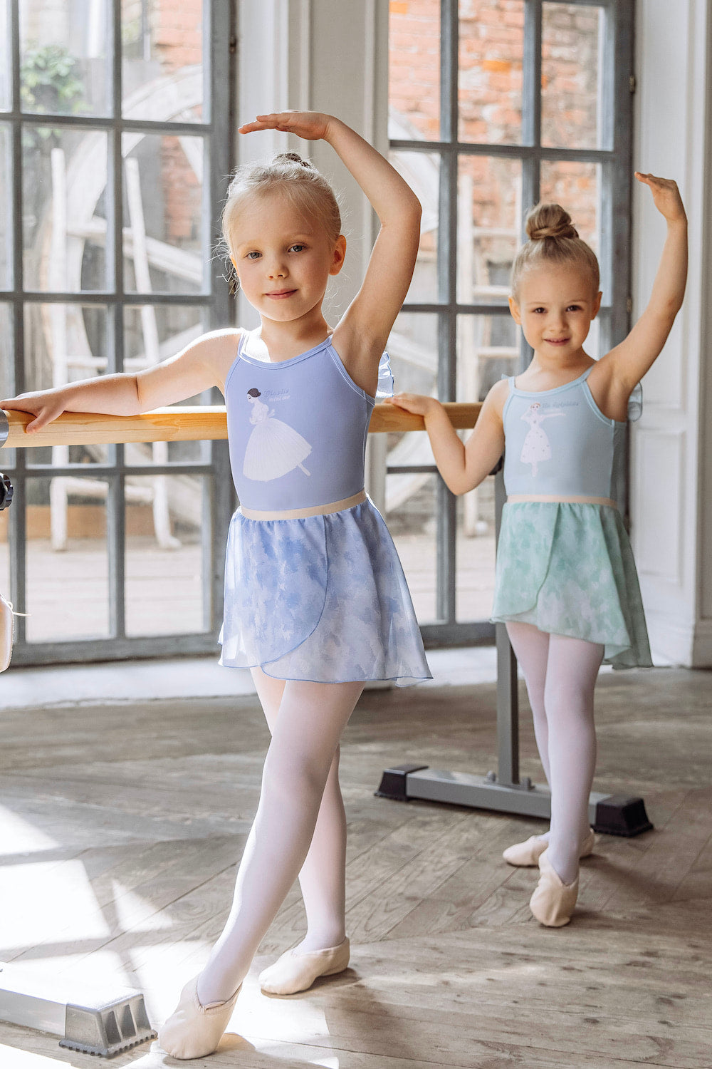 Girls tunique-skirt mini | Pastel green