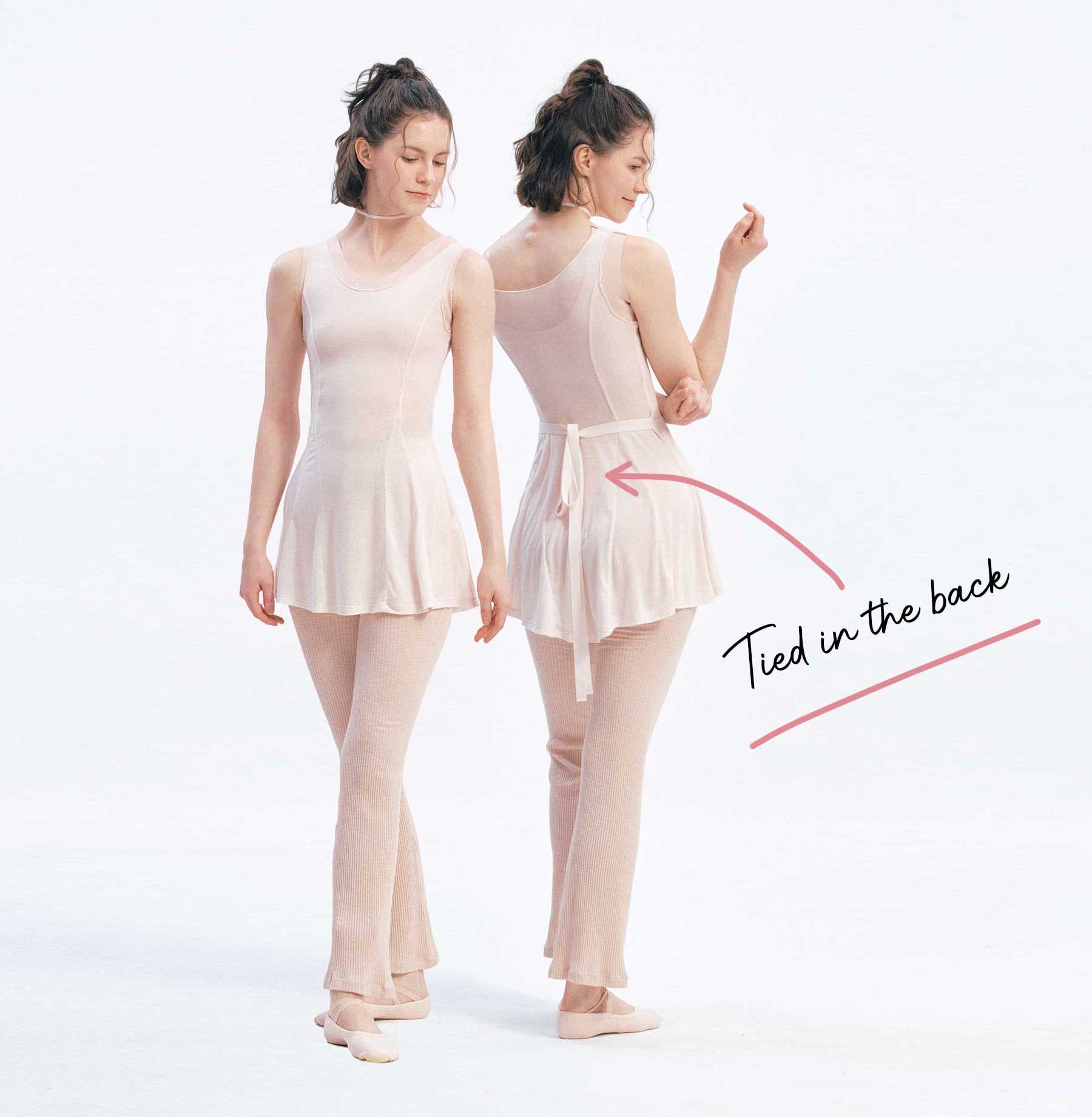 TENCEL™ Ballet Dress | White Pink
