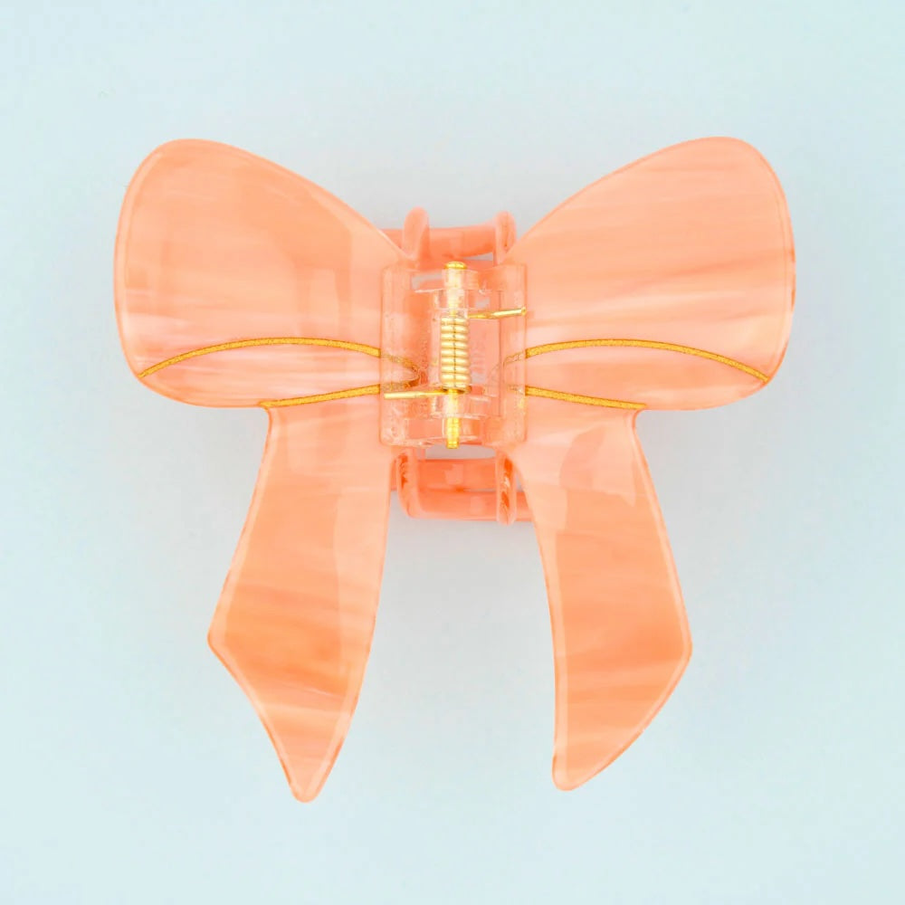 PINK RIBBON HAIR CLAW