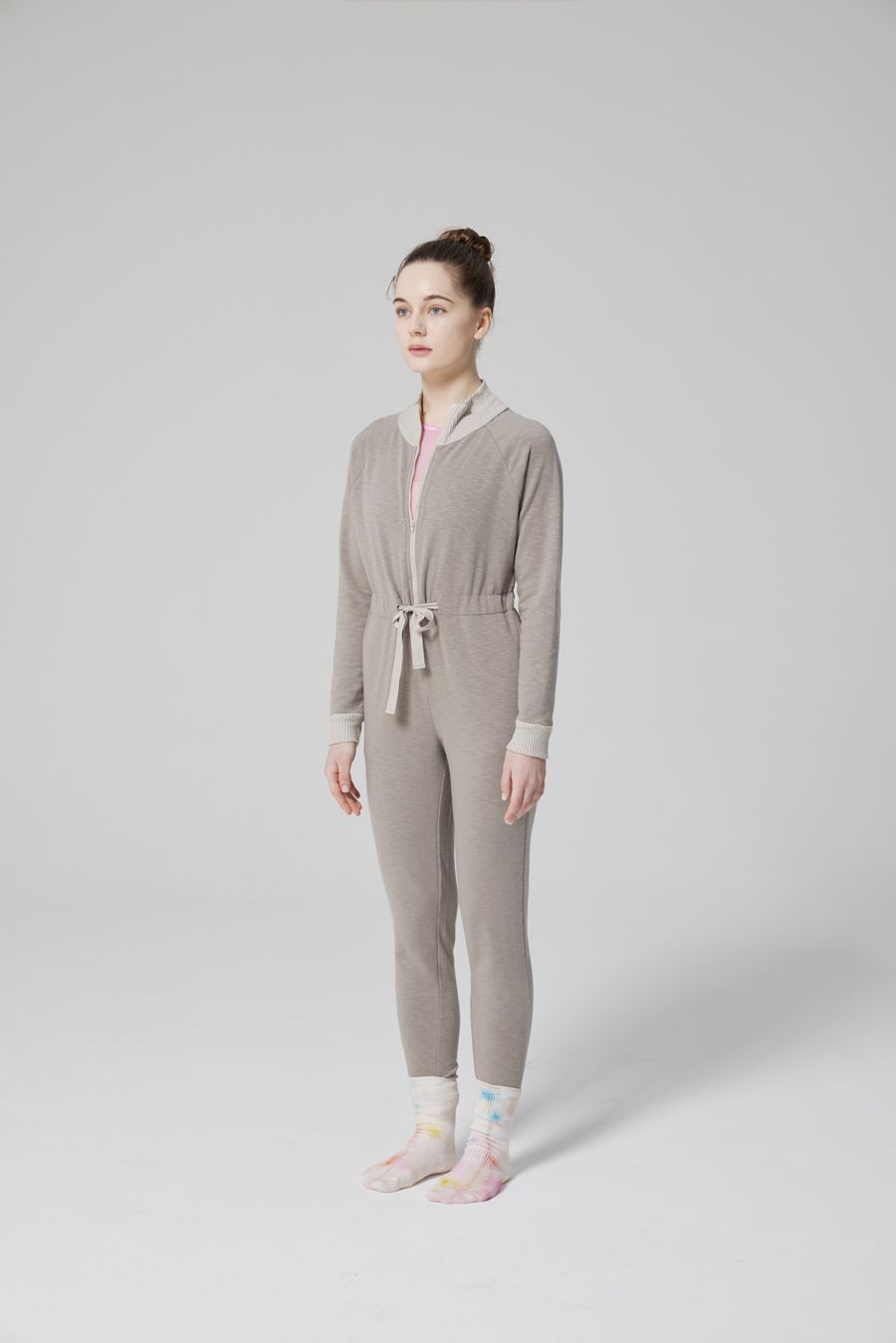 MODAL® FITTED JUMPSUIT | ASH BROWN
