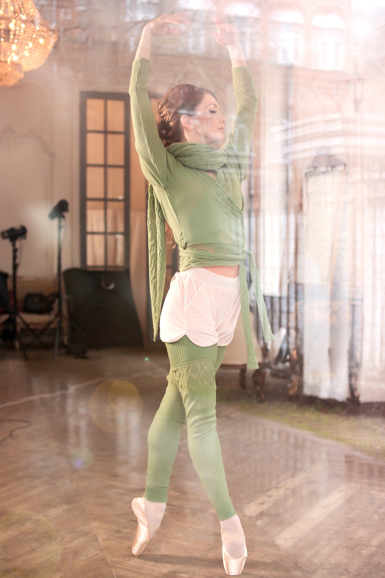 Cardigan by Evgenia Obraztsova Green Apple