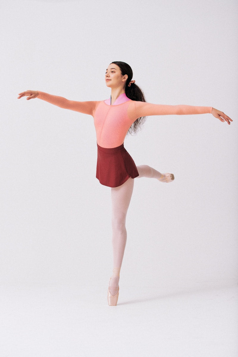 ECONYL® BALLET SKIRT | BURGUNDY