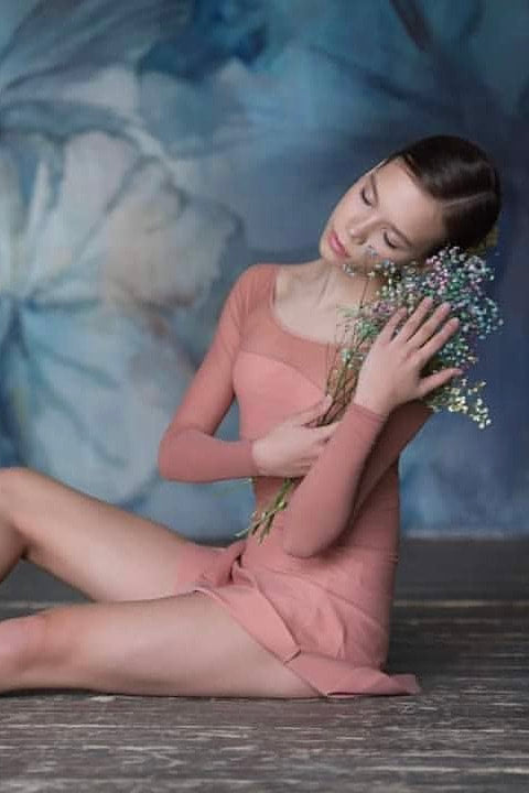 Dream Leotard by Kristina Kretova | Dusty peach