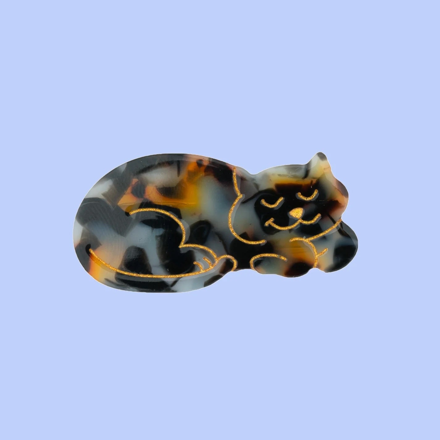 TORTOISESHELL CAT HAIR CLIP