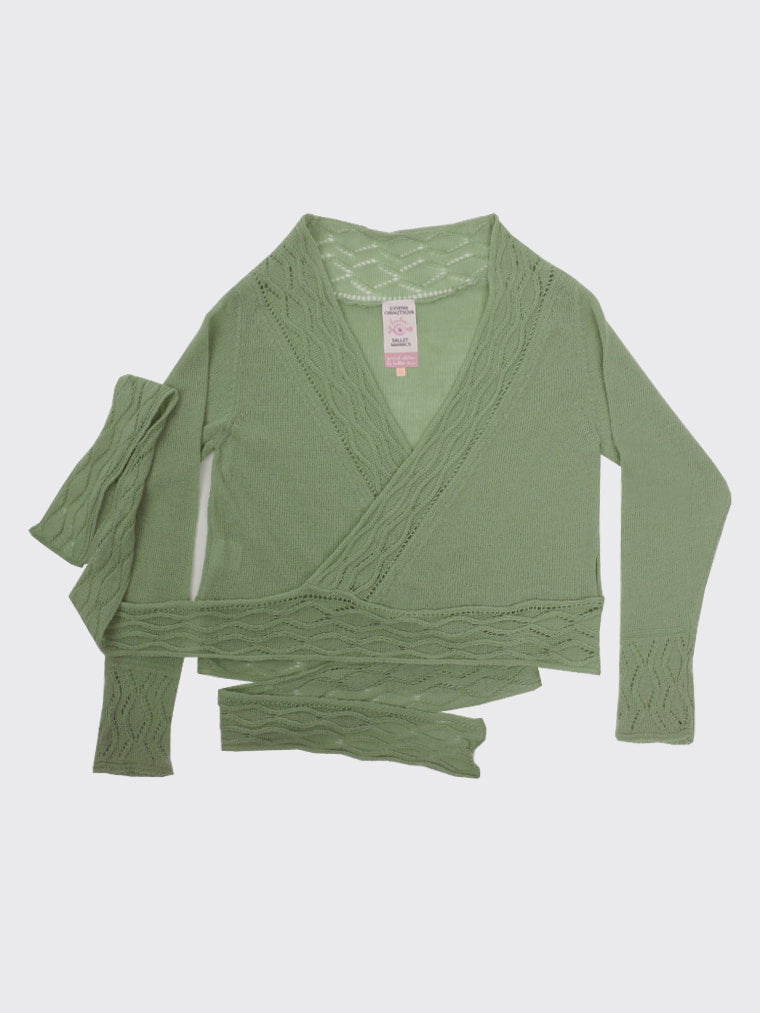 Cardigan by Evgenia Obraztsova Green Apple