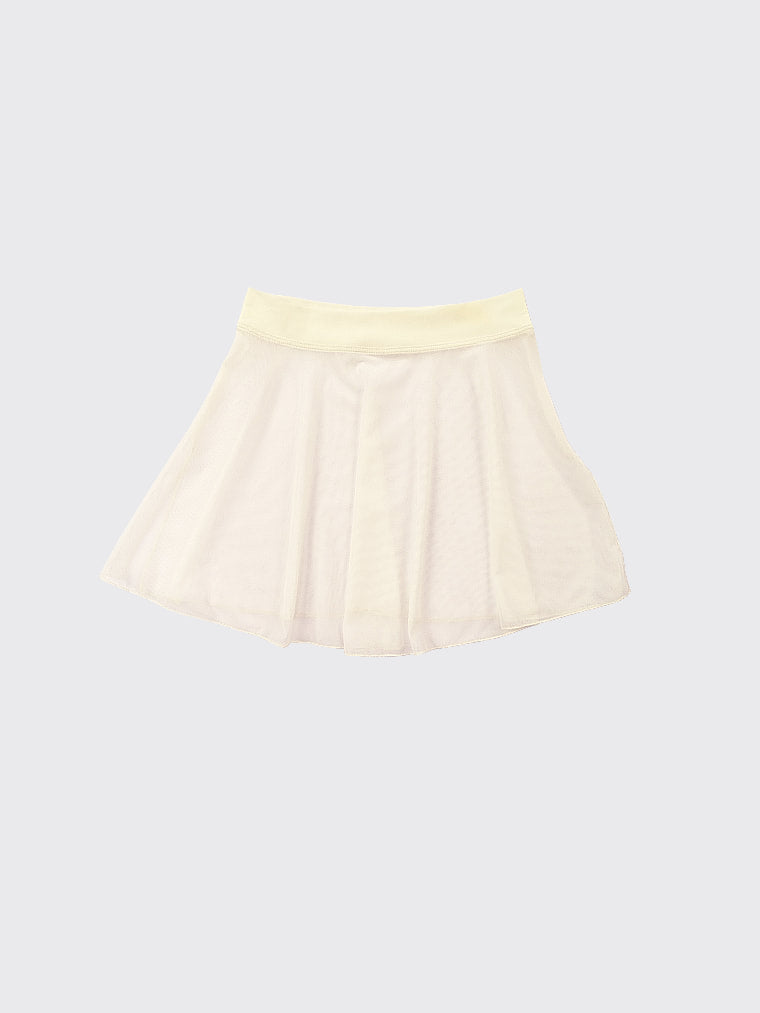 Tunique-skirt mini with slits | Champagne