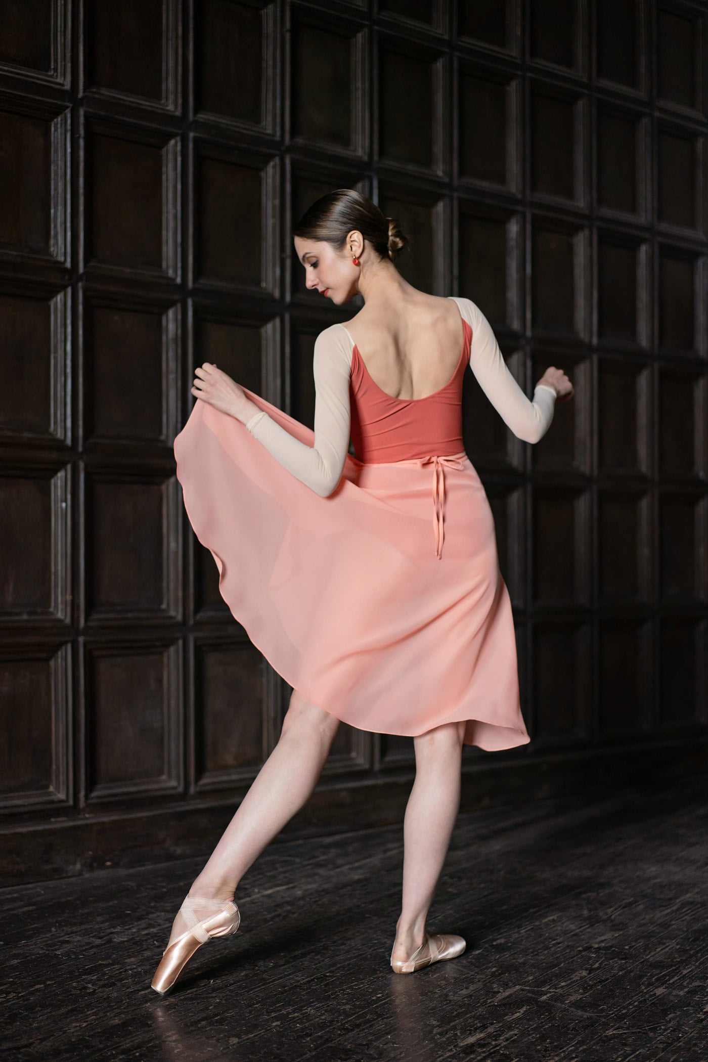 Tunique-skirt midi | Juicy peach