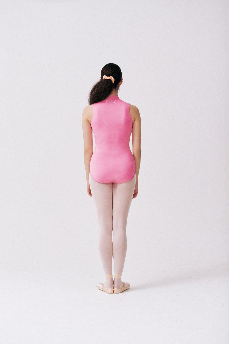 ZIPPERED HALF TOP | HOT PINK