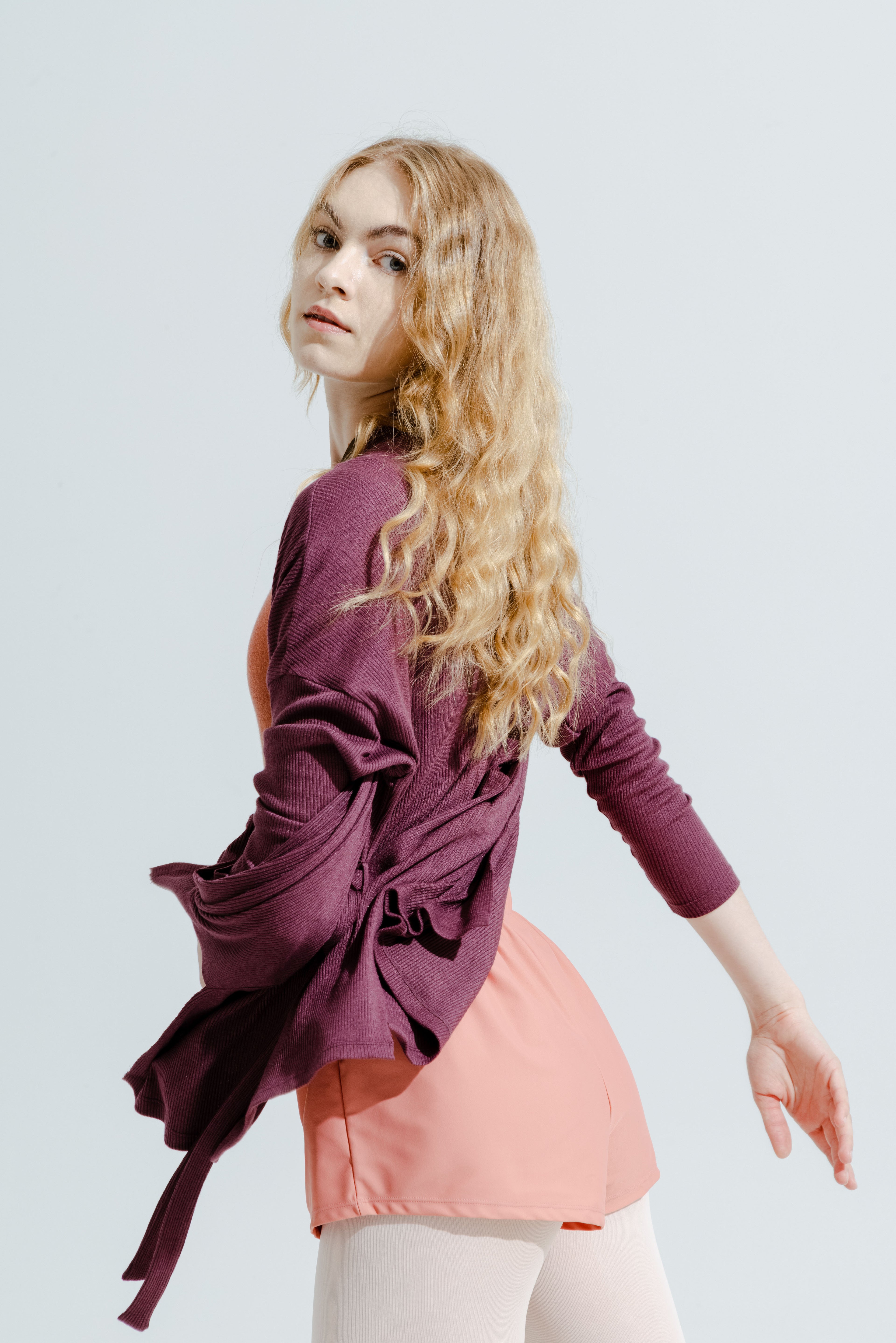 MODAL® SHORT GOWN AND PANTS SET - SHADOW