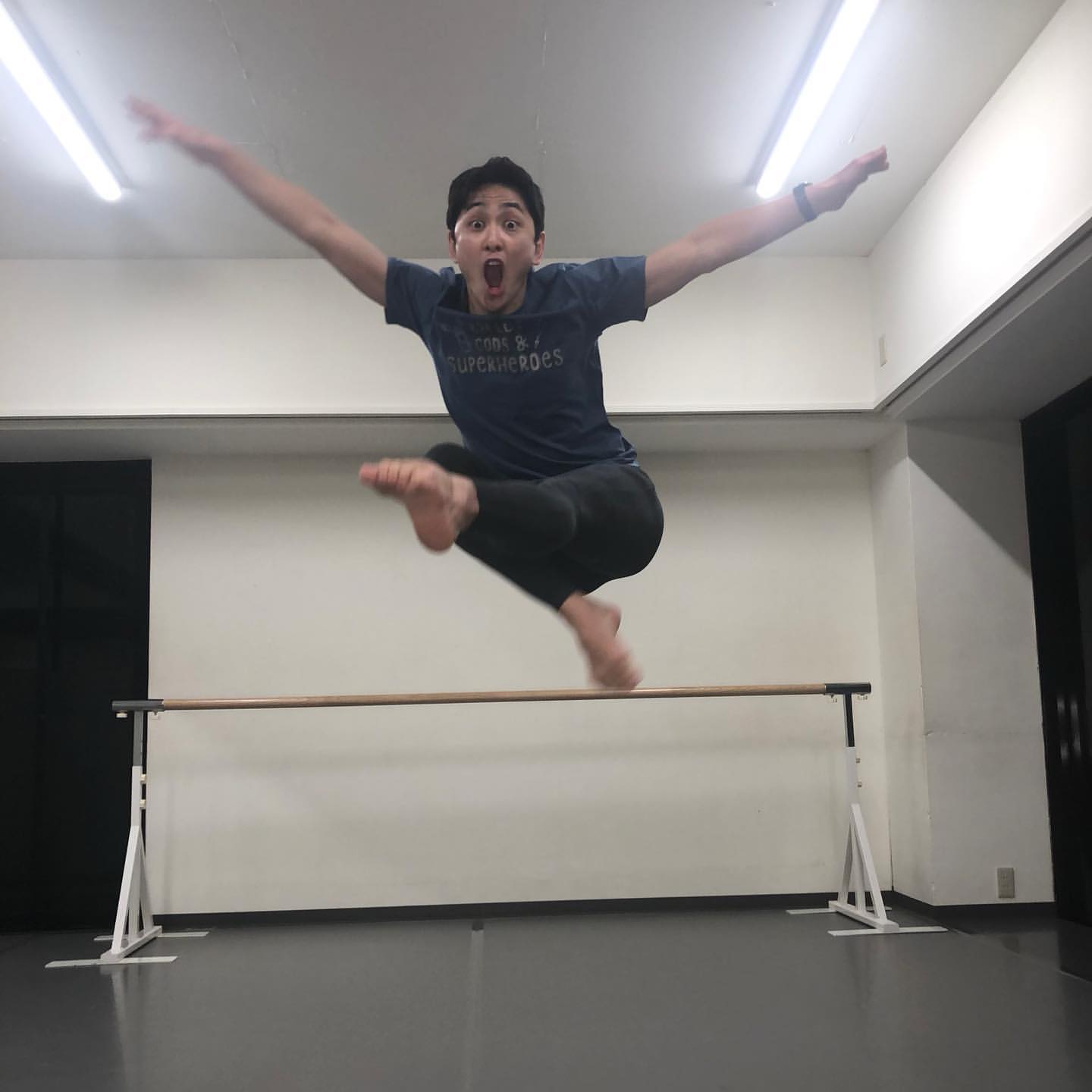 Male T-shirt Ballet Gods & Superheroes Thundercloud