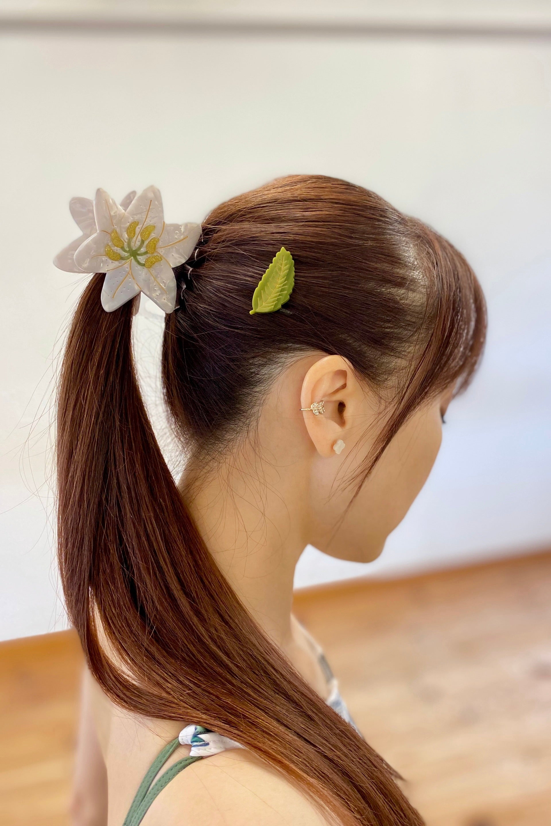 CHESTNUT LEAF HAIR CLIP