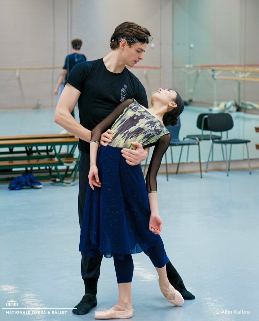 Male T-shirt Natural born Ballet Maniacs Black