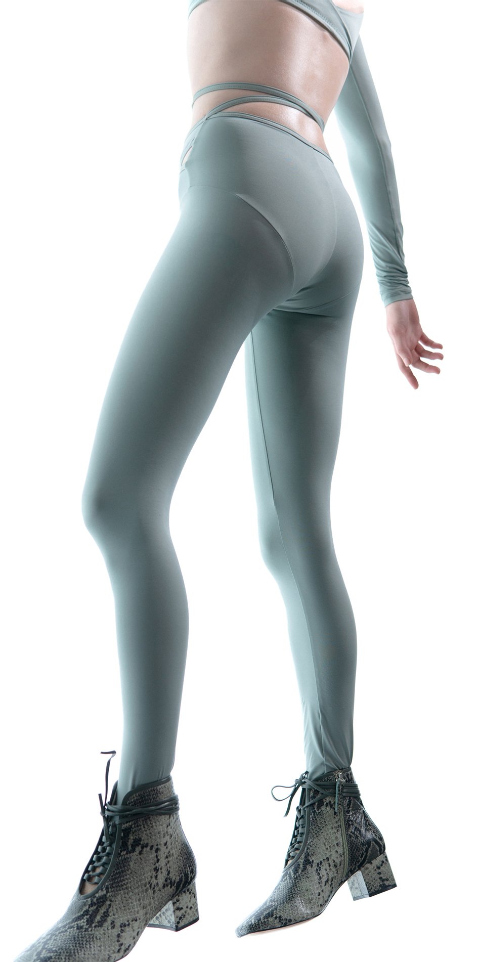 ECLIPSE – mint groin wrap pantyhose