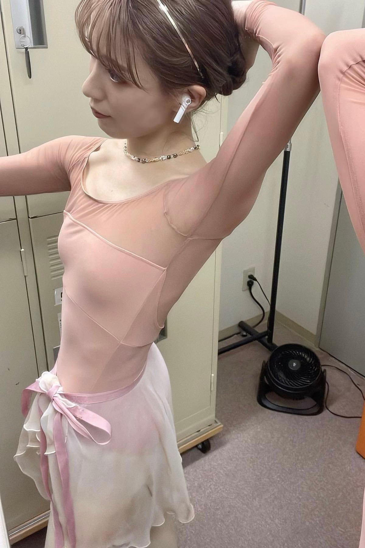 Dream Leotard by Kristina Kretova | Dusty peach