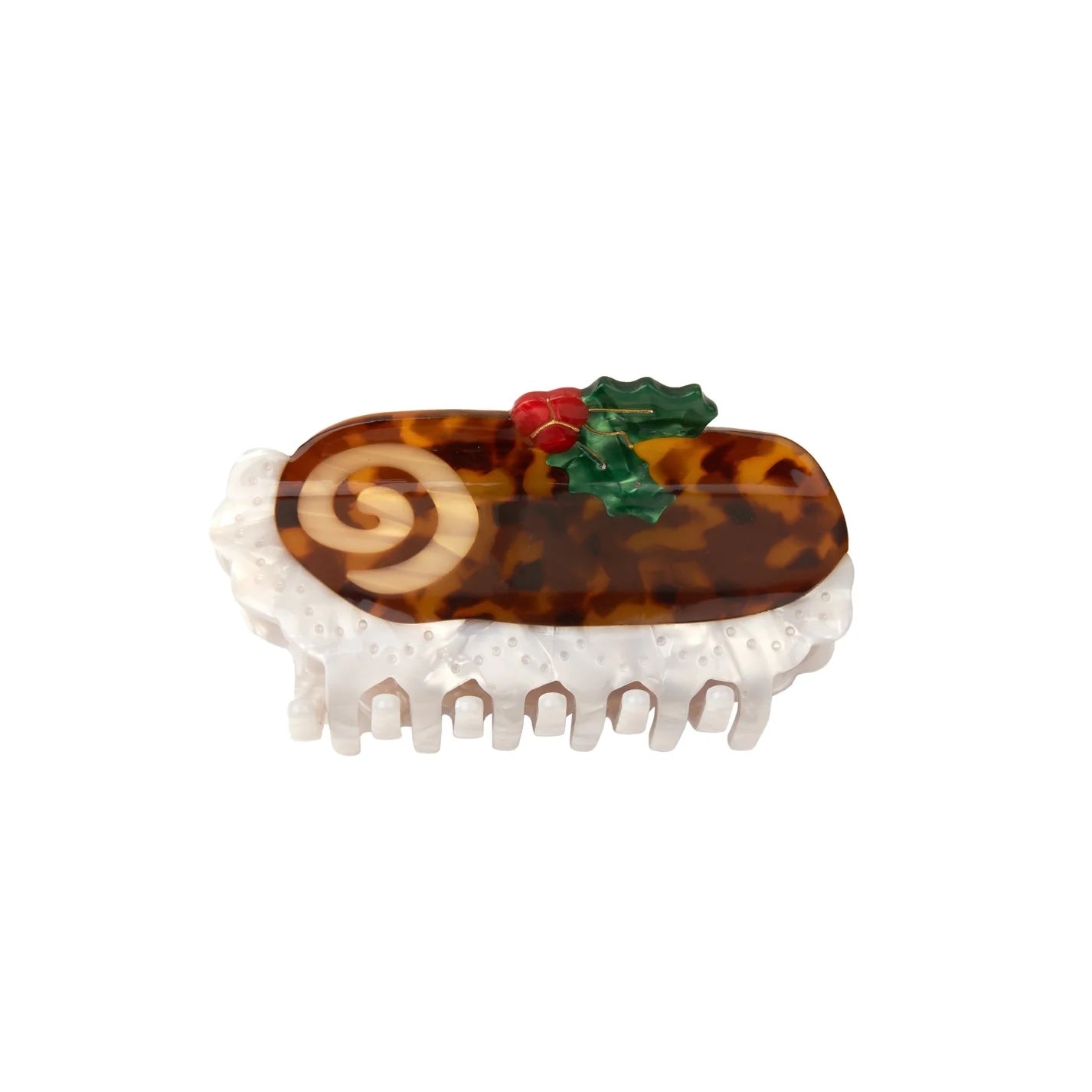 CHRISTMAS LOG CAKE HAIR CLAW