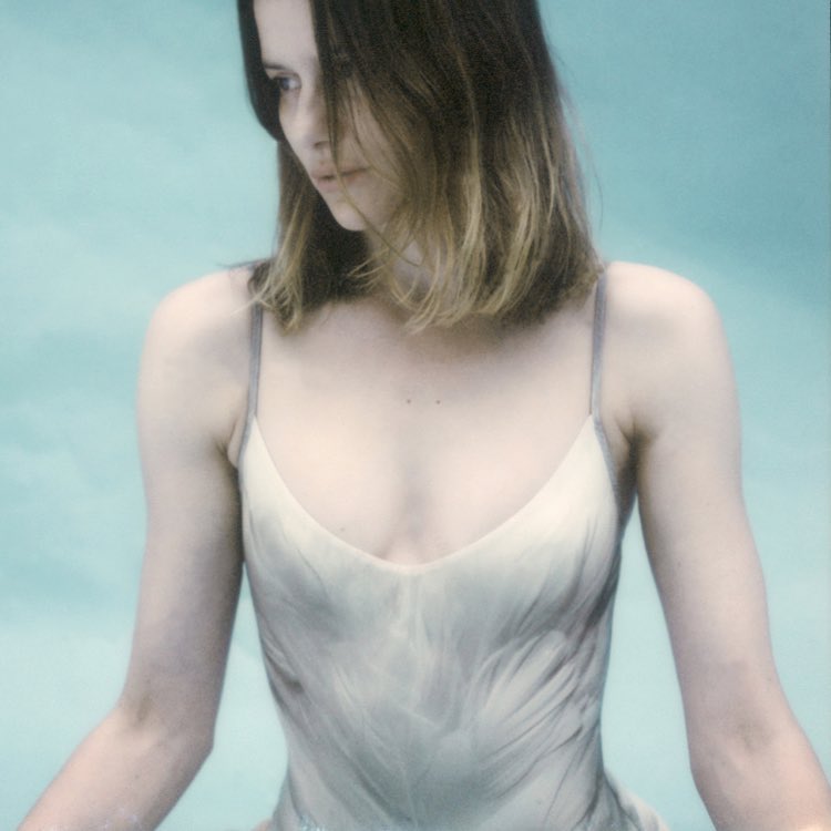 SWAN – classic camisole leotard – white