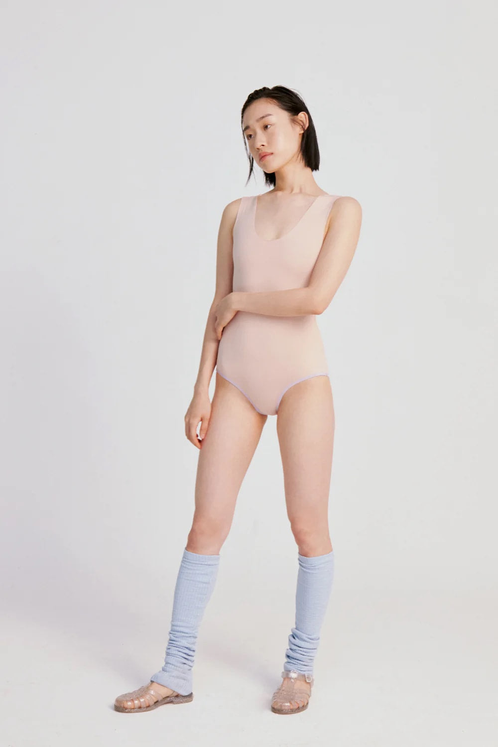 CREORA® REVERSIBLE LEOTARD | LIGHT LILAC/NUDE