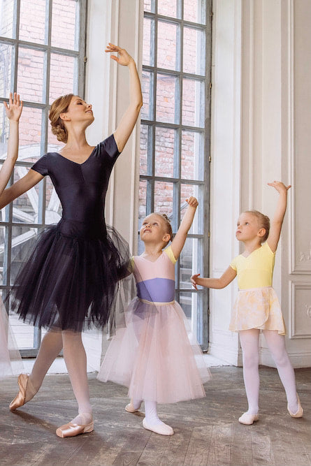 Petite Etoile tricolor girls leotard