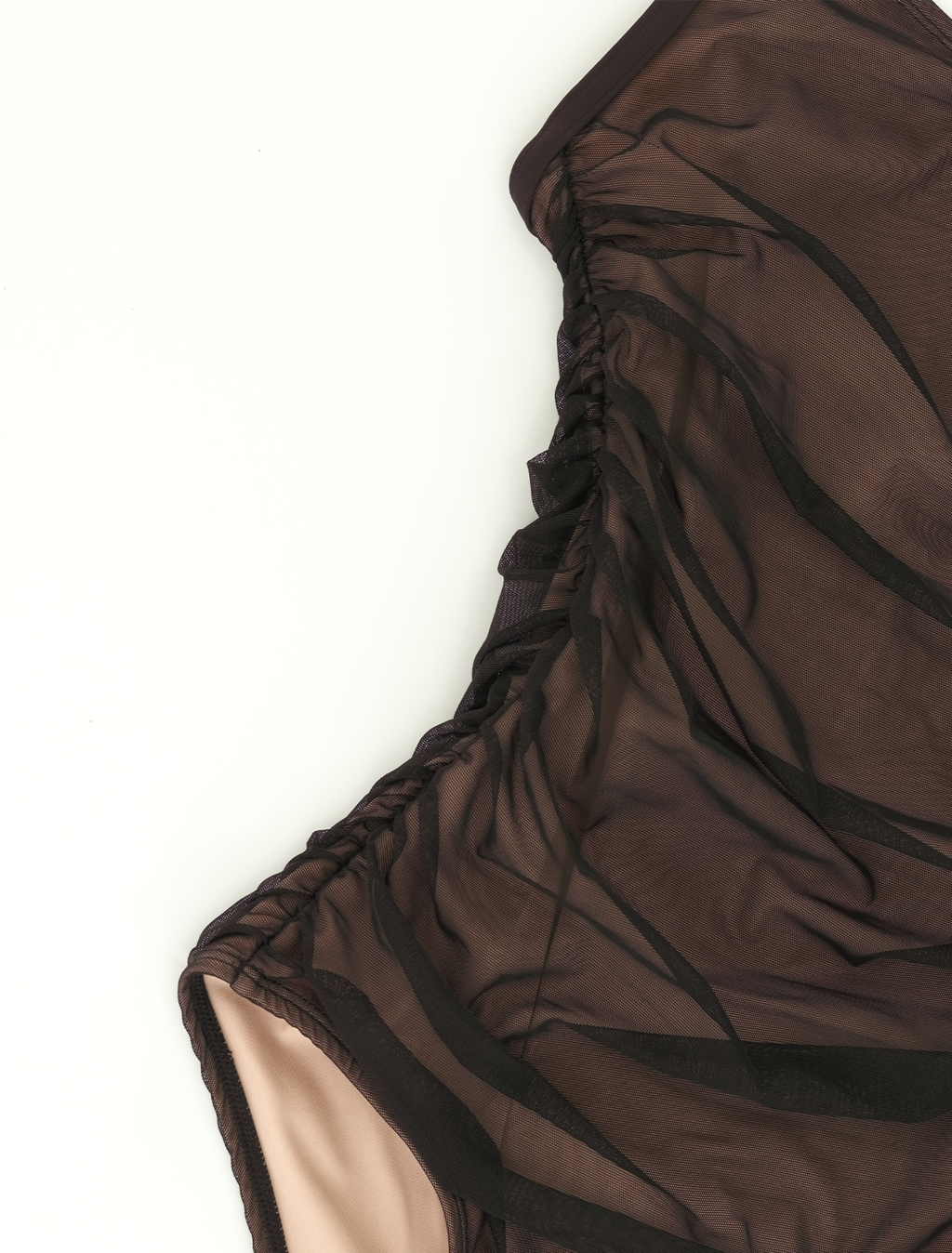 ThirdSkin Mesh-Draped Veil LT | Black