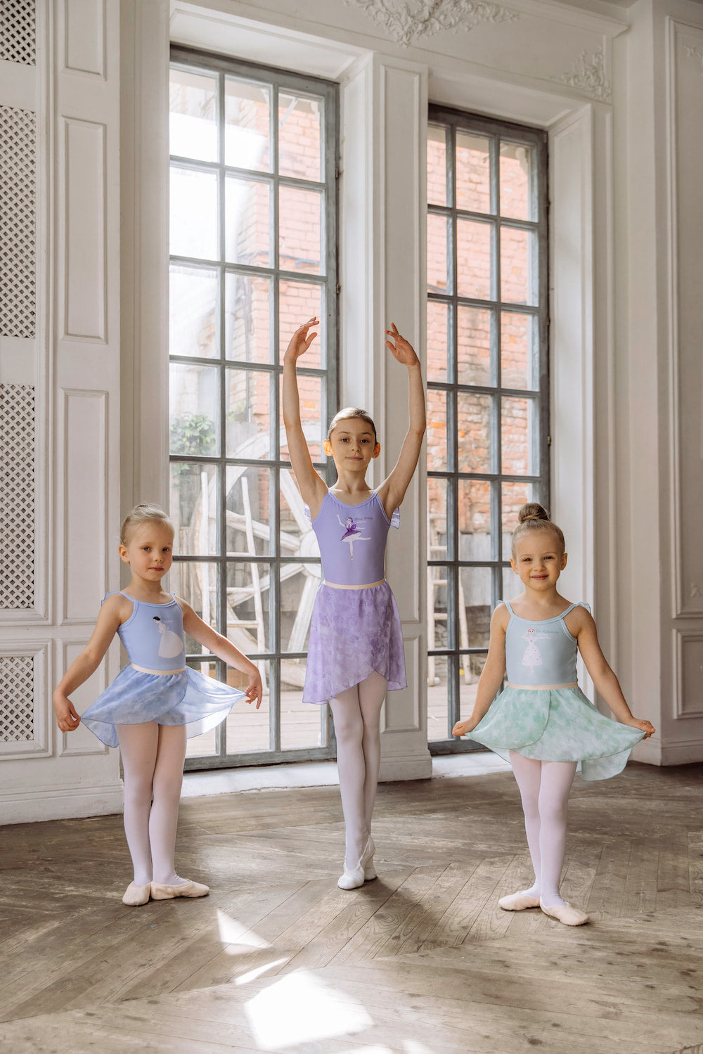 Girls tunique-skirt mini | Pastel green