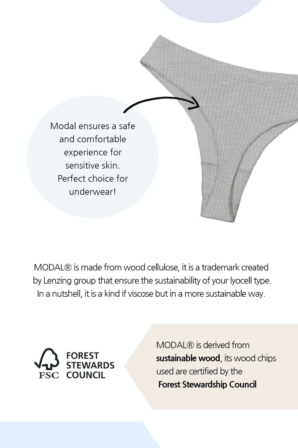 MODAL® bralette set | Beige or Blue