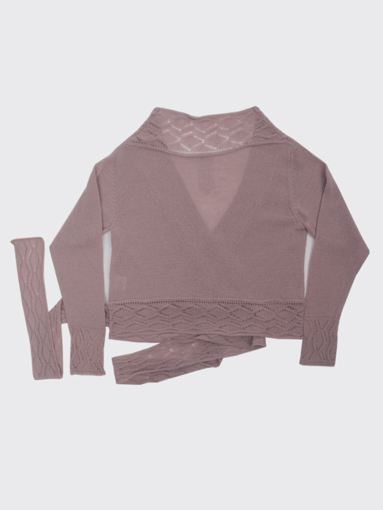 Cardigan by Evgenia Obraztsova Dusty Lilac