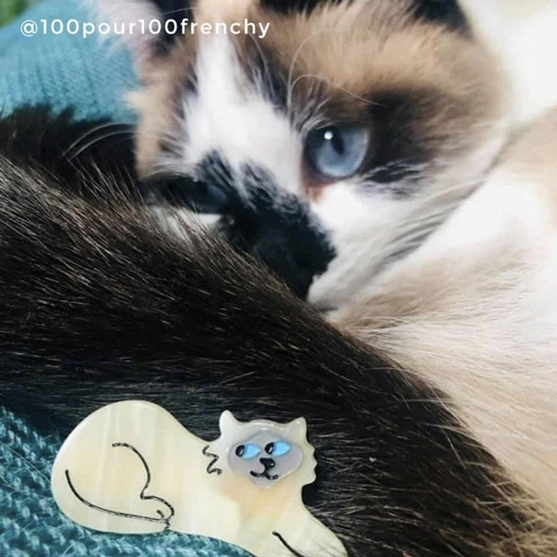 SIAMESE CAT HAIR CLIP