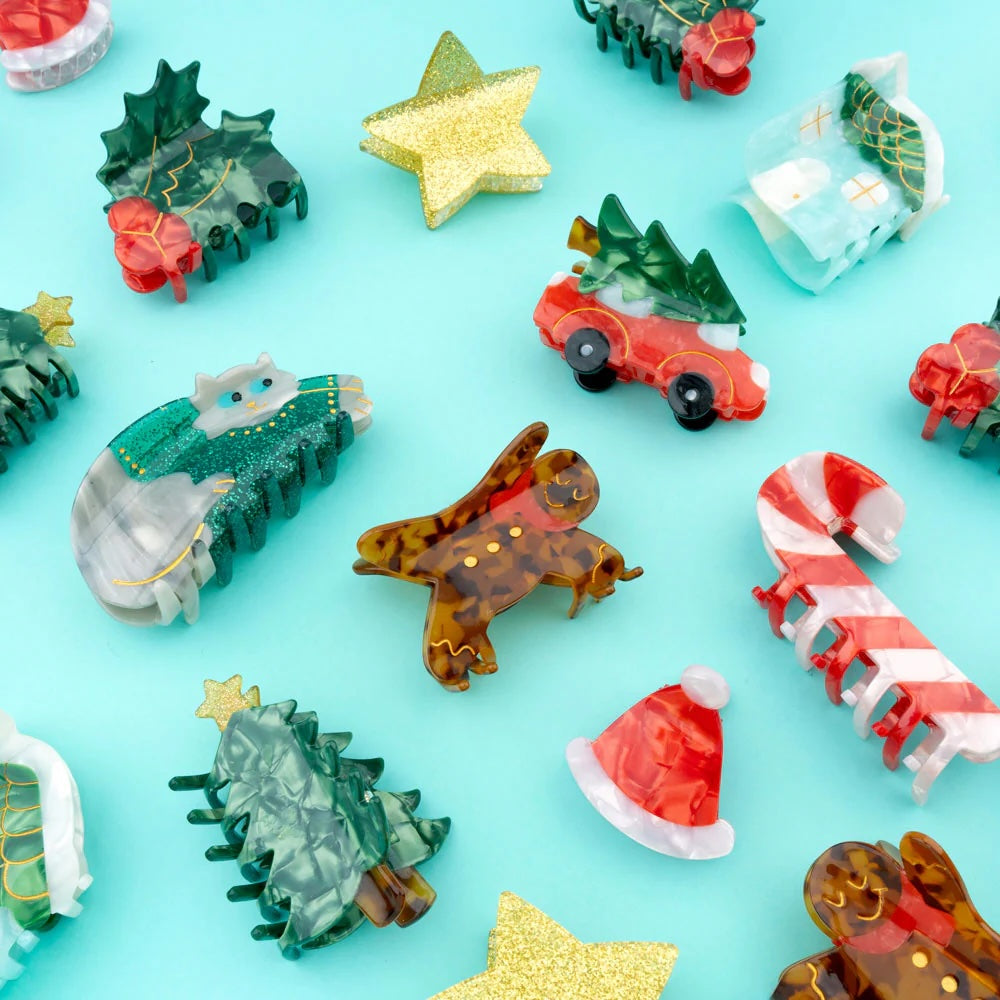 CHRISTMAS CAR HAIR CLAW
