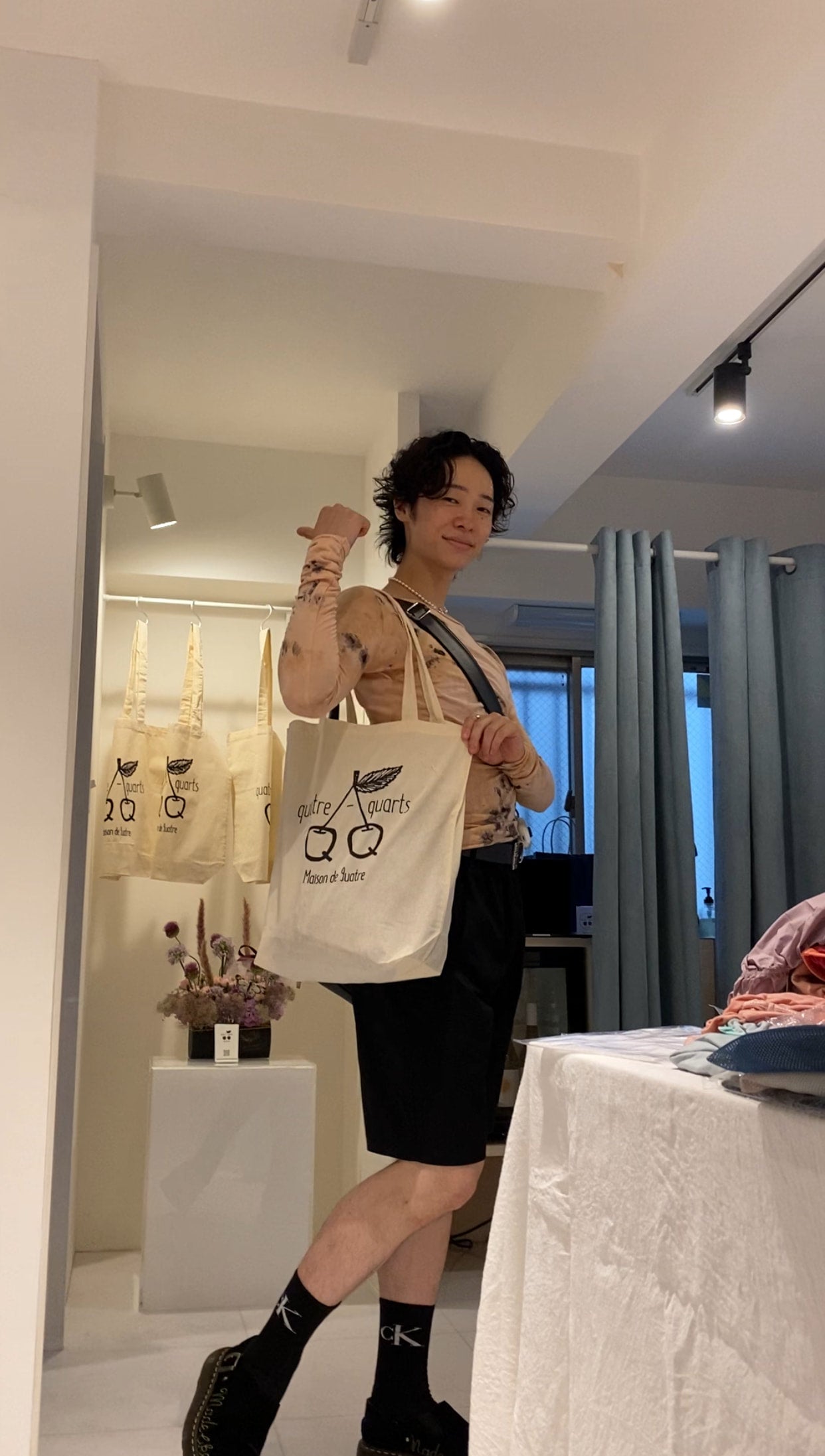 Maison de 9uatre Tote bag | Cherry