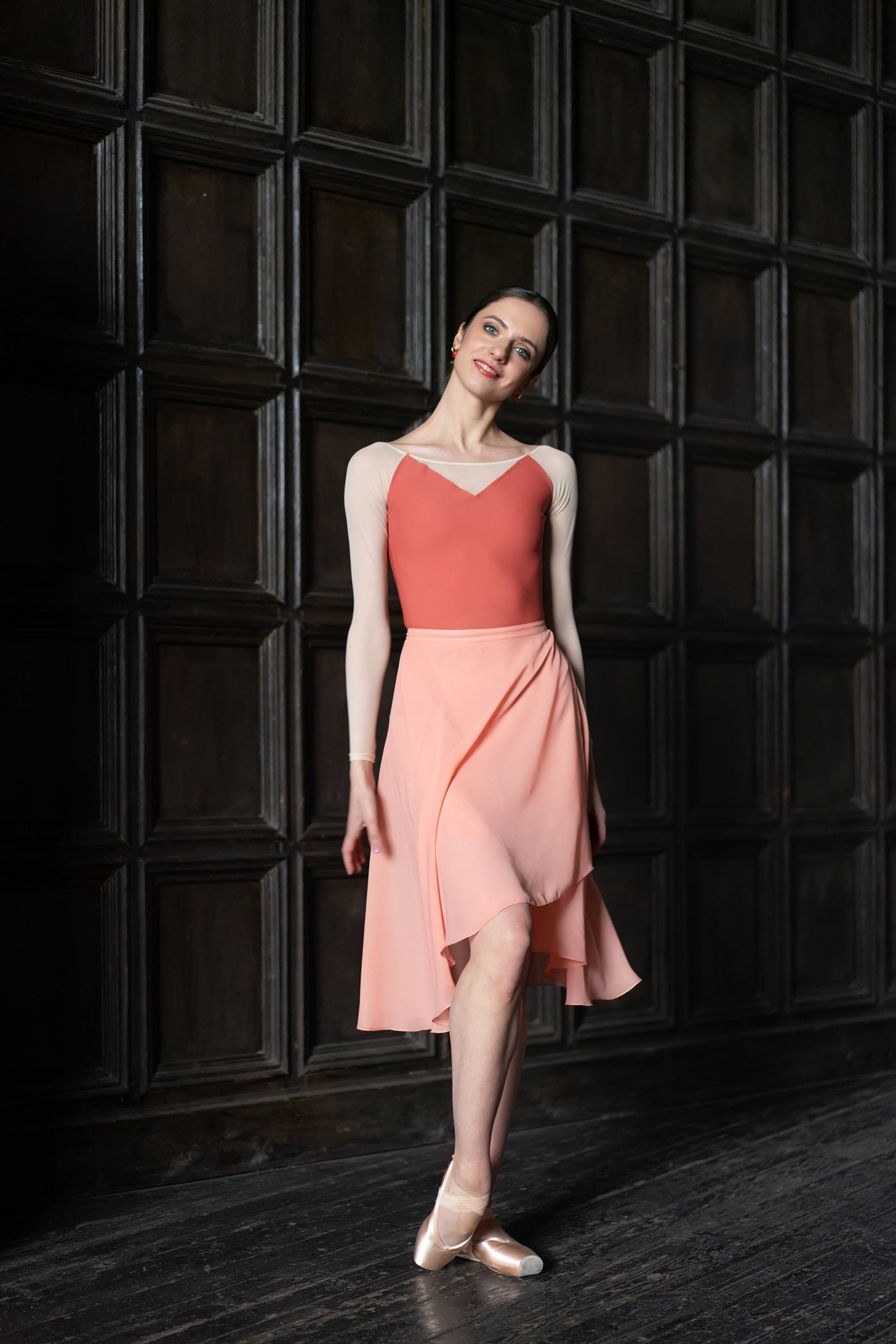 Tunique-skirt midi | Juicy peach