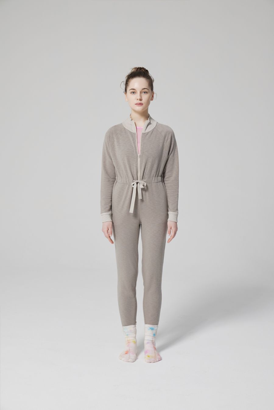 MODAL® FITTED JUMPSUIT | ASH BROWN
