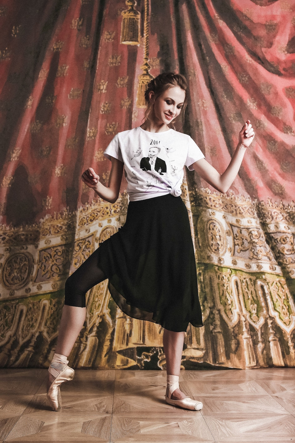 Tunique-skirt midi | Black