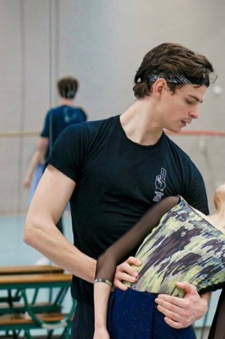 Male T-shirt Natural born Ballet Maniacs Black