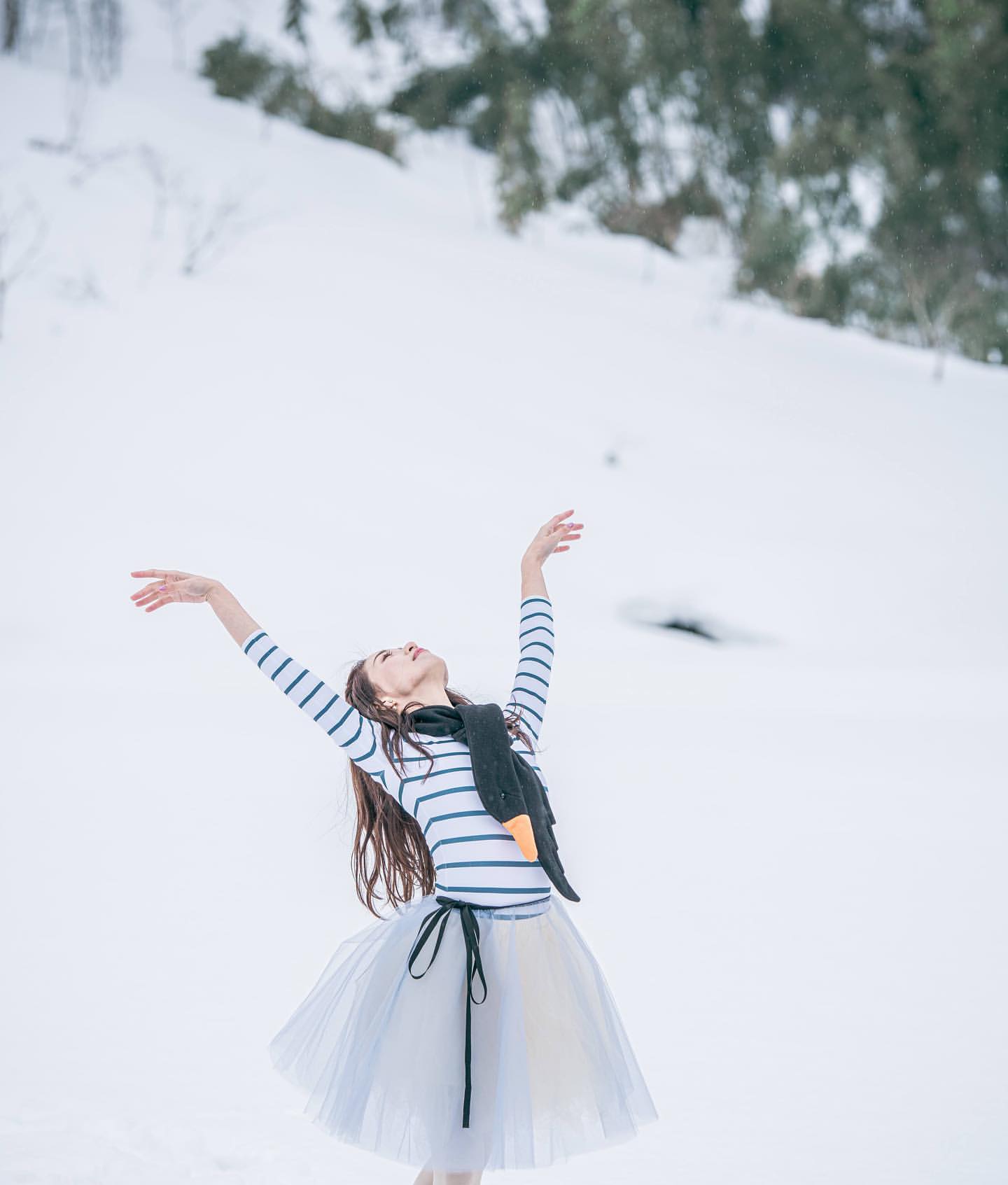 Nautical striped cut leotard