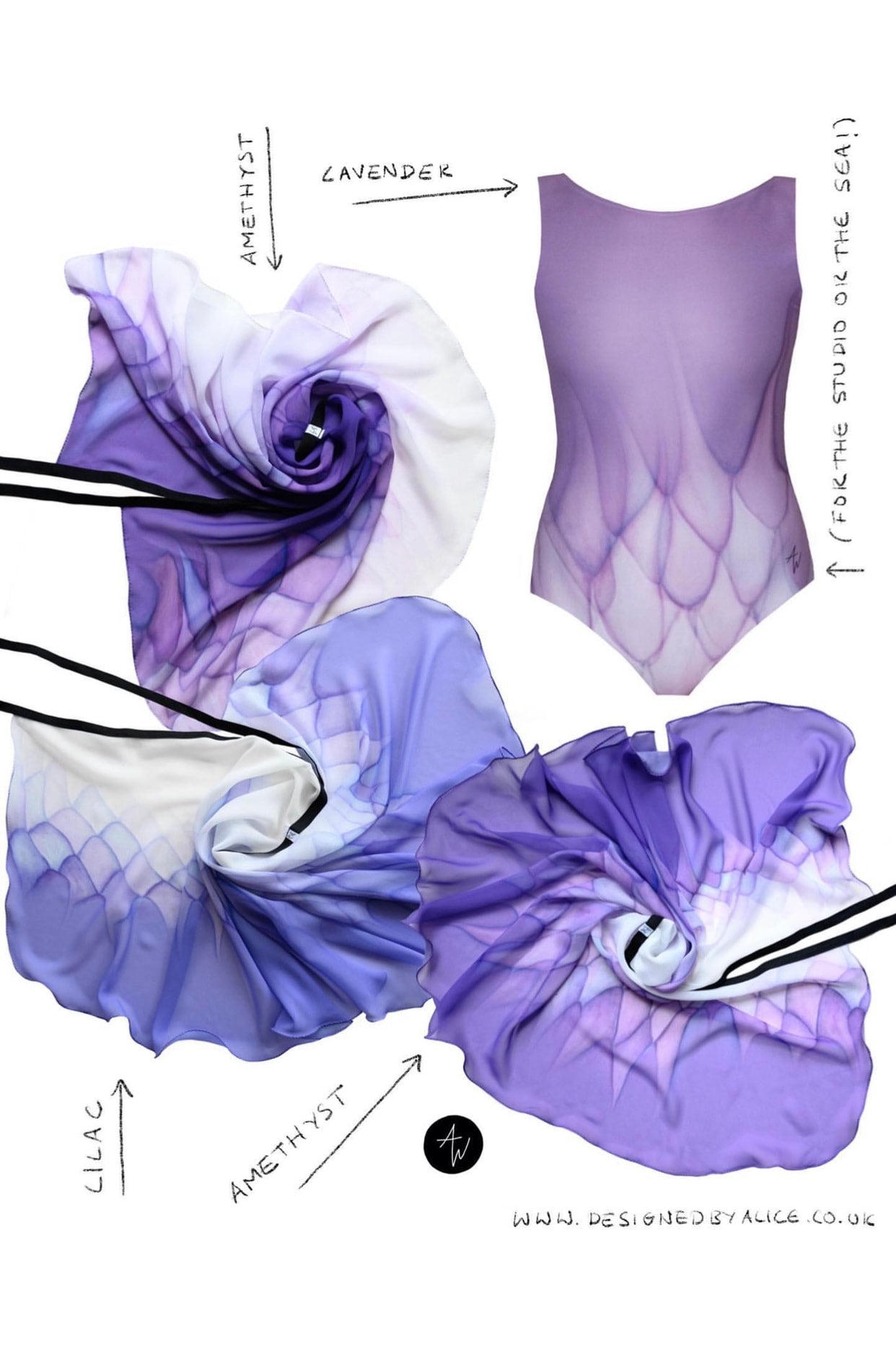 BODYSUIT // LAVENDER SOMEFISH