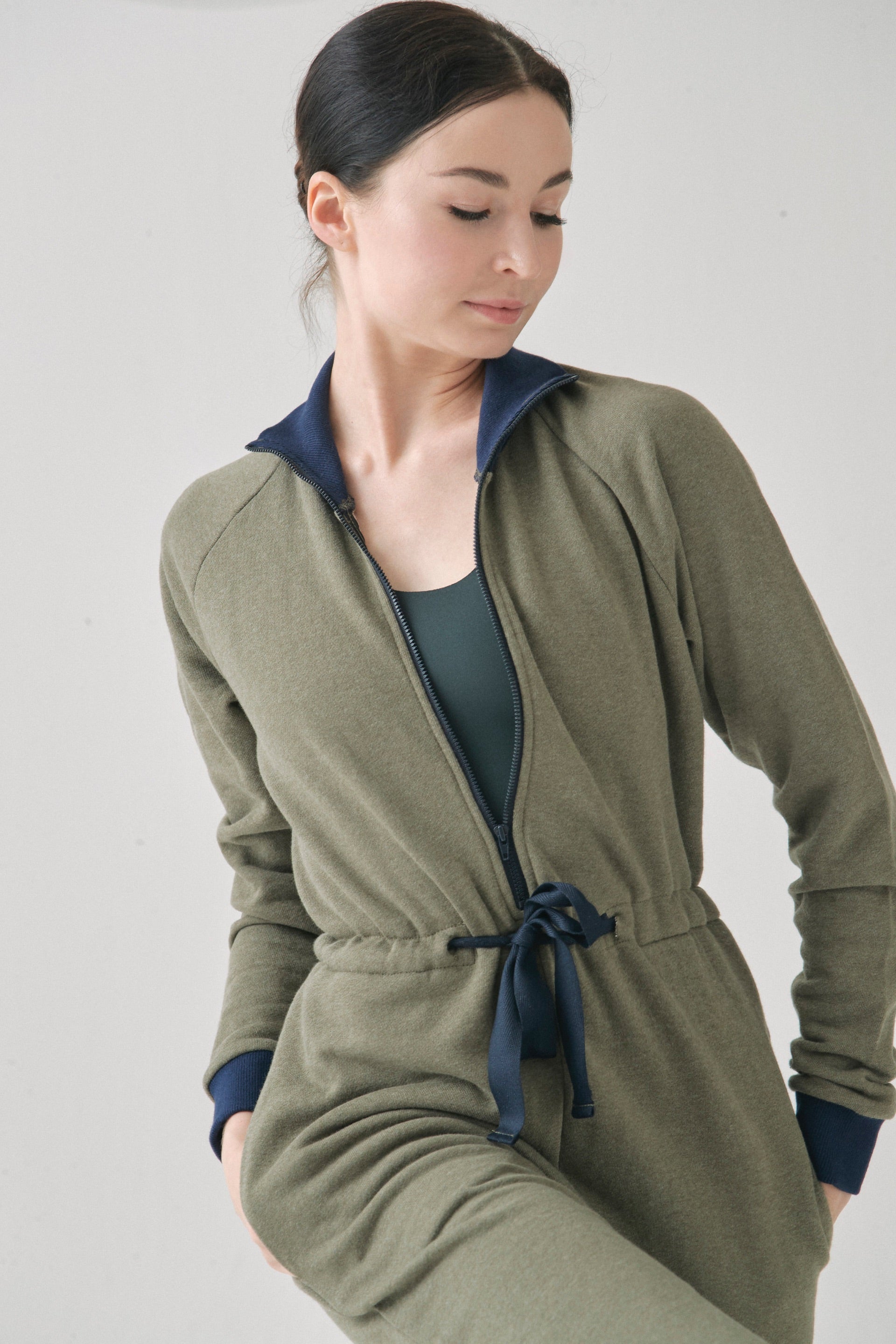 ORGANIC COTTON JUMPSUIT | KHAKI