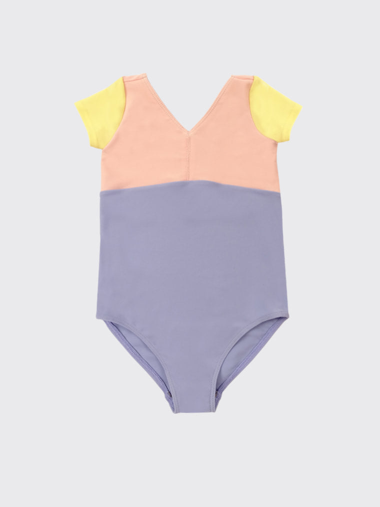 Petite Etoile tricolor girls leotard