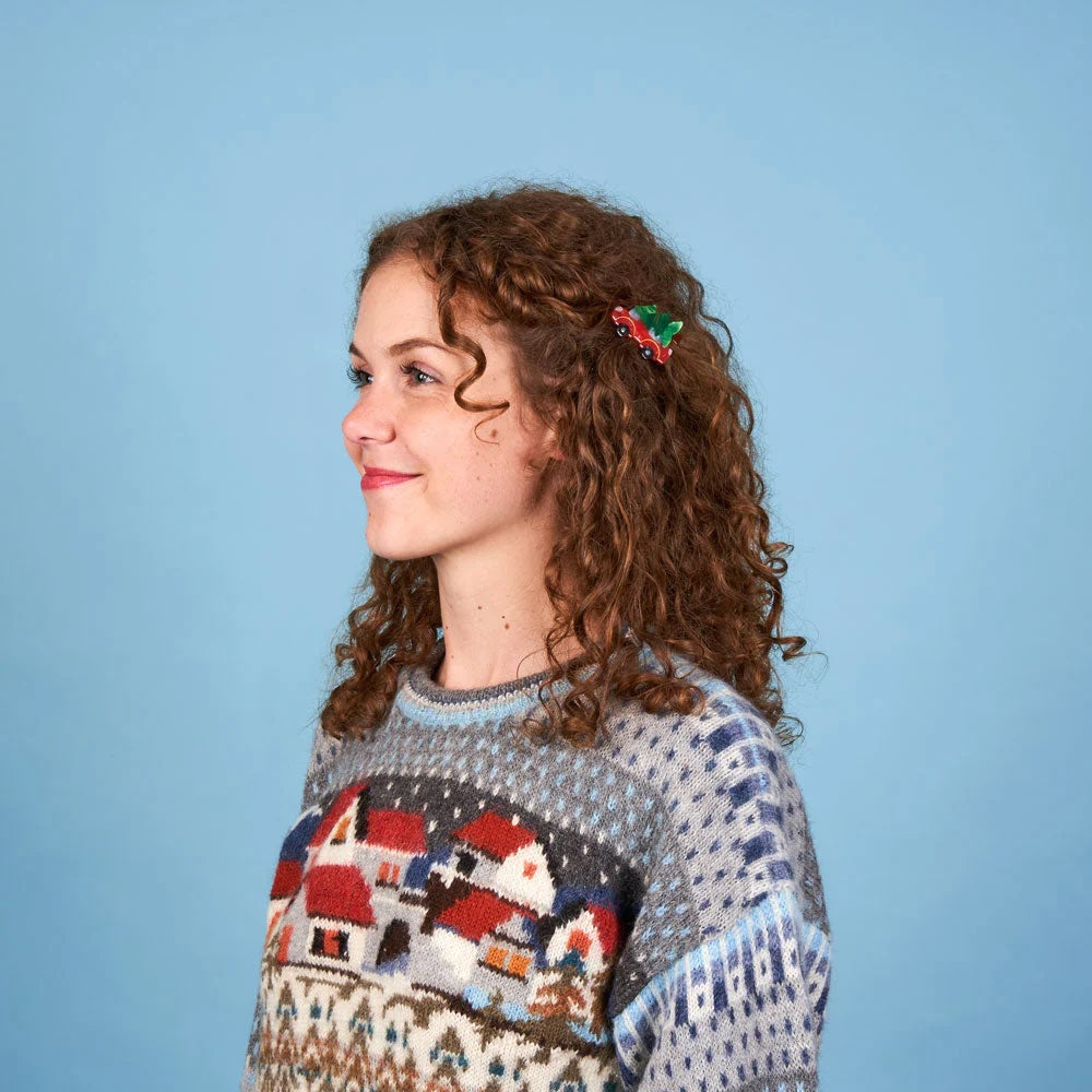 CHRISTMAS CAR HAIR CLIP