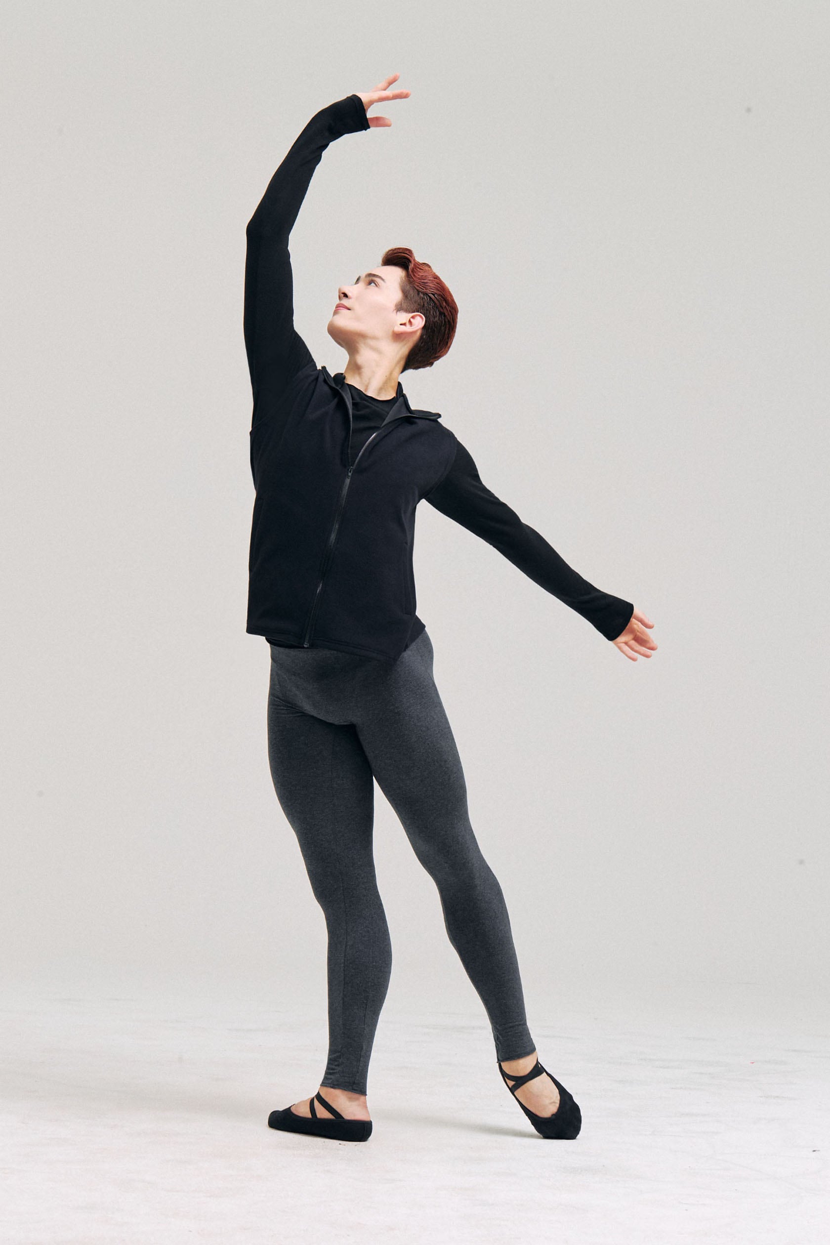 MEN ORGANIC COTTON LEGGINGS - ANTHRACITE
