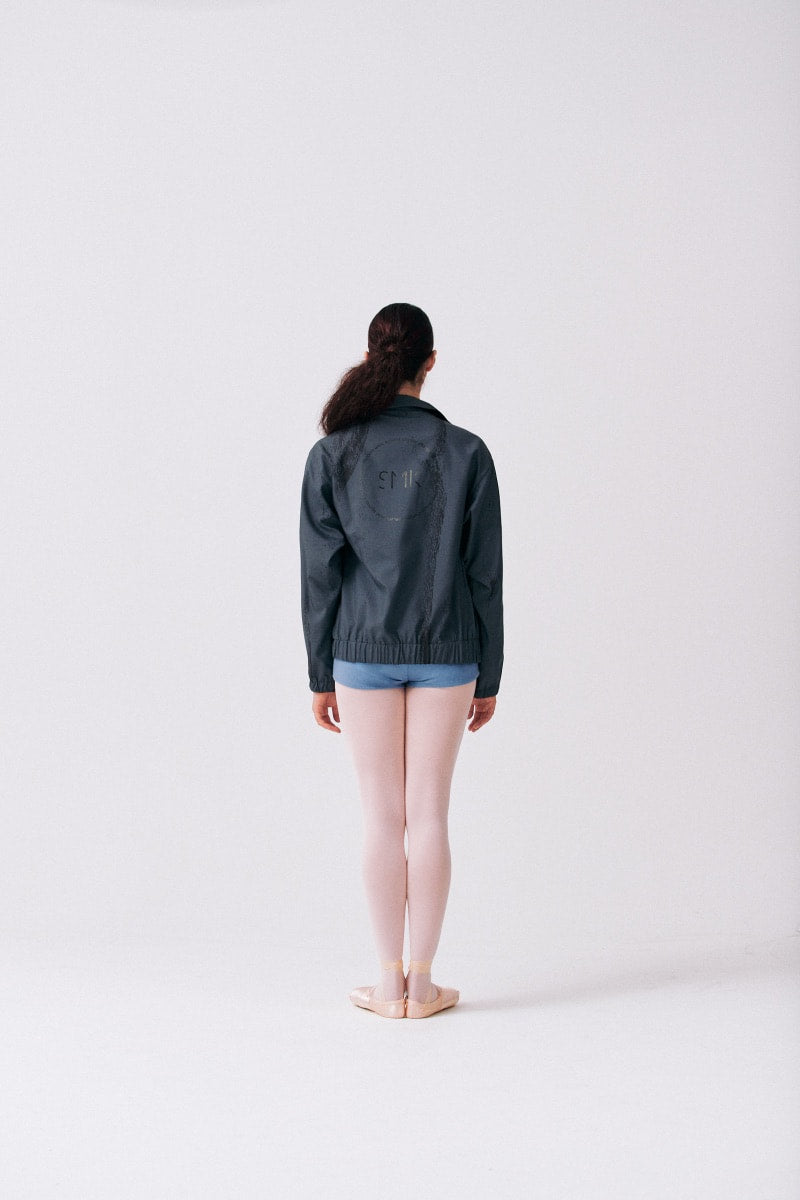 PRINTED RECYCLED POLYESTER JACKET | DARK ICE