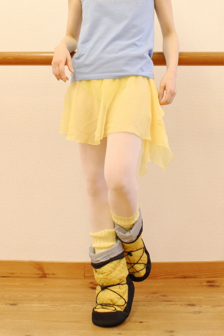 Transformer booties Mustard by Igor Kolb