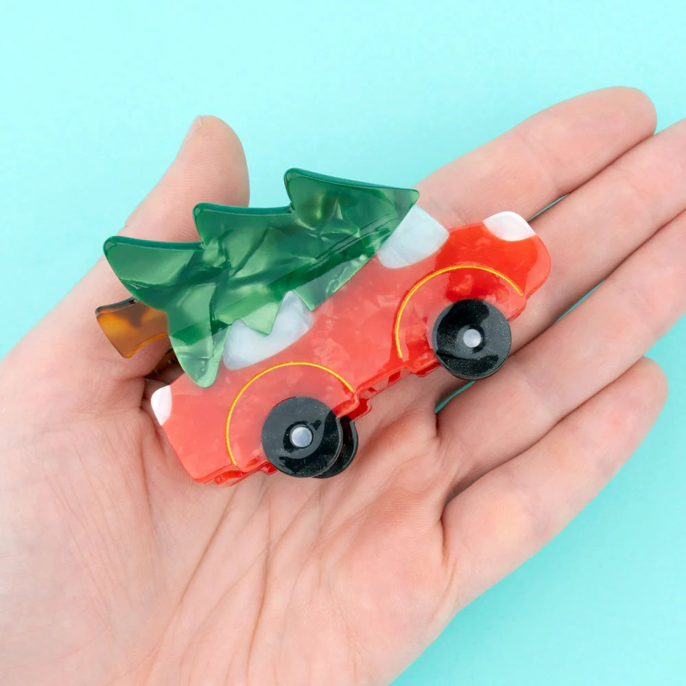CHRISTMAS CAR HAIR CLAW