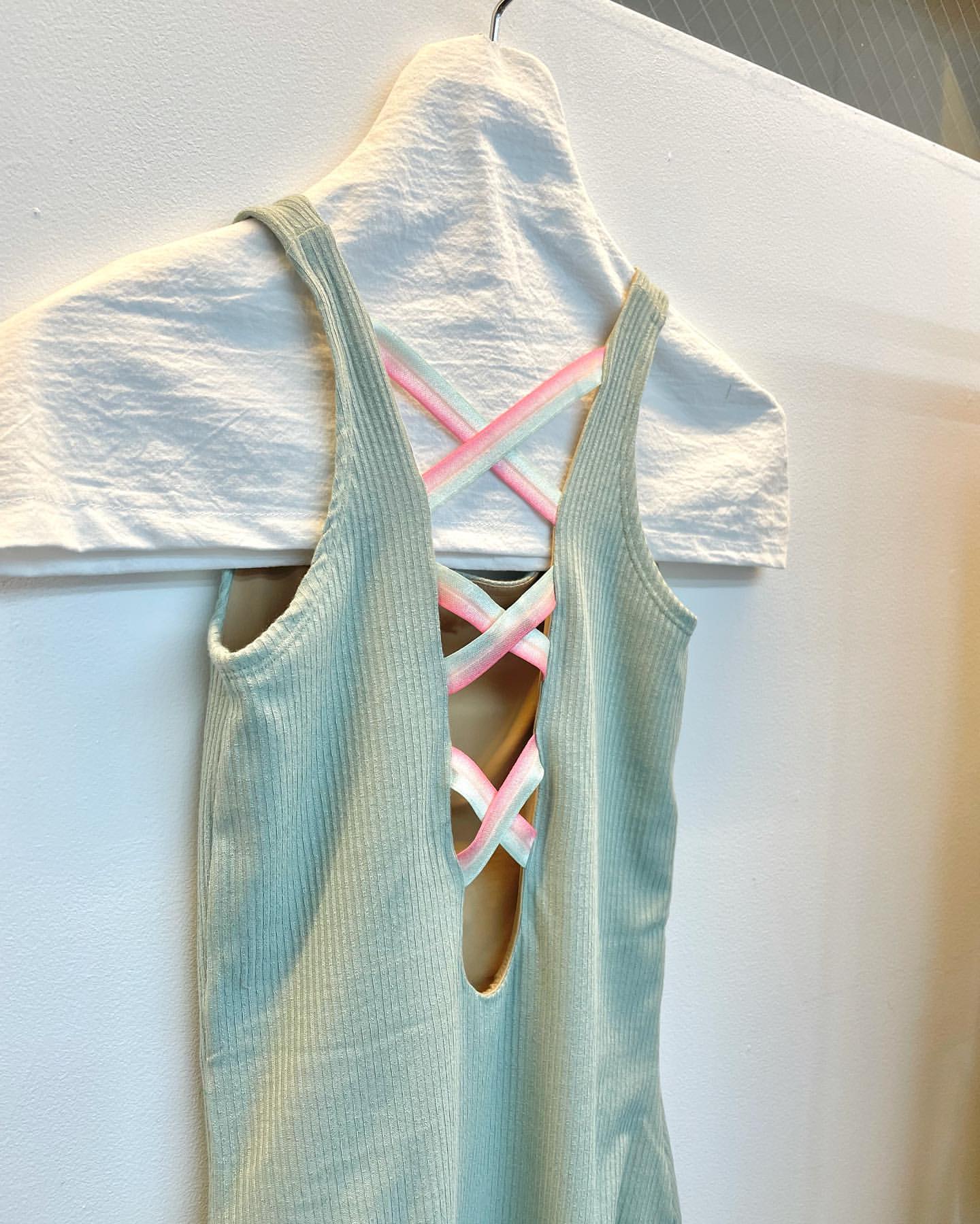 MODAL® LACED BACK LEOTARD | MINT